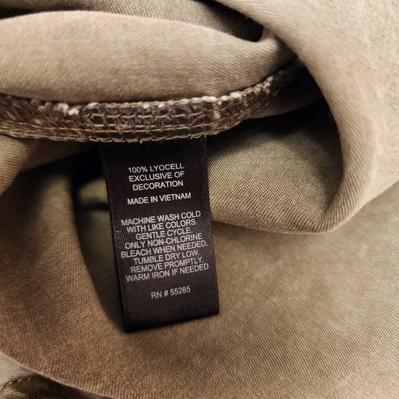 Express Army Green Utility Mini Dress S - Picture 10 of 12